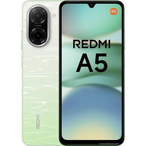 Xiaomi Redmi A5 front and rear — green
